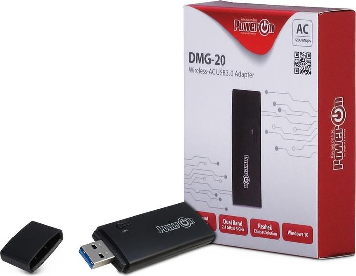 Produktbild Intertech Wireless AC 1200 Stick, USB 2.0, /, Realtek 8812AU (USB 3.0)