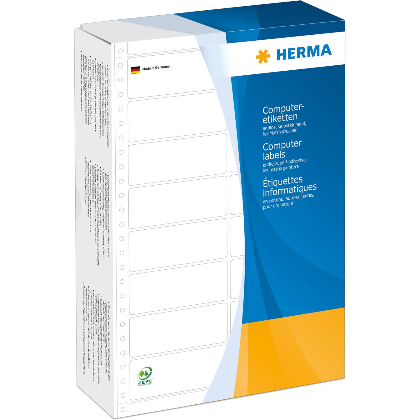 Herma, Etiketten, Computeretiketten 88.-bahnig Papier