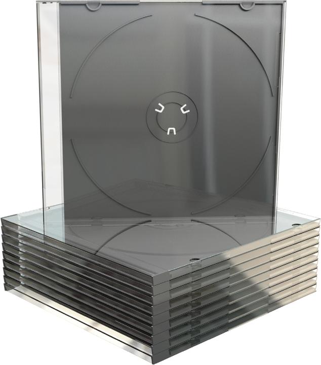 MediaRange Blanco CD etui, smal, voor 1 disc zwarte lade