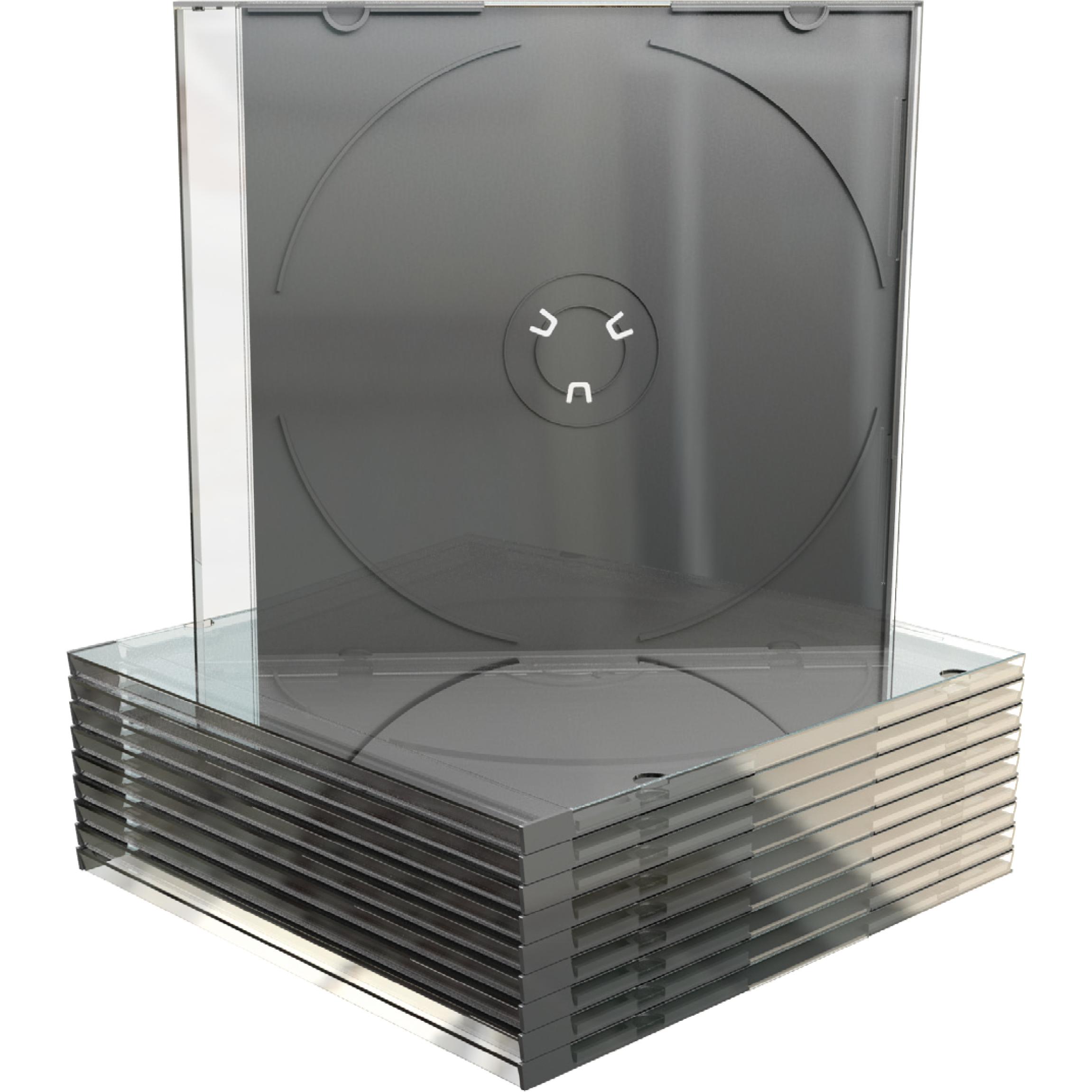 MediaRange CD-Leerhülle, schmal, für 1 Disc schwarzes Tray, Optische Medien Zubehör