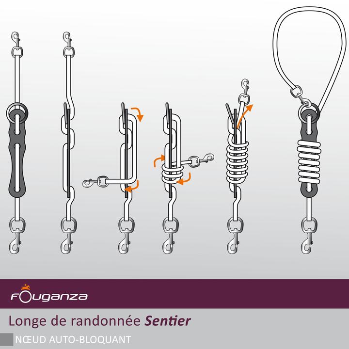 Image du produit Fouganza Longe de randonnée équestre Polypropylène