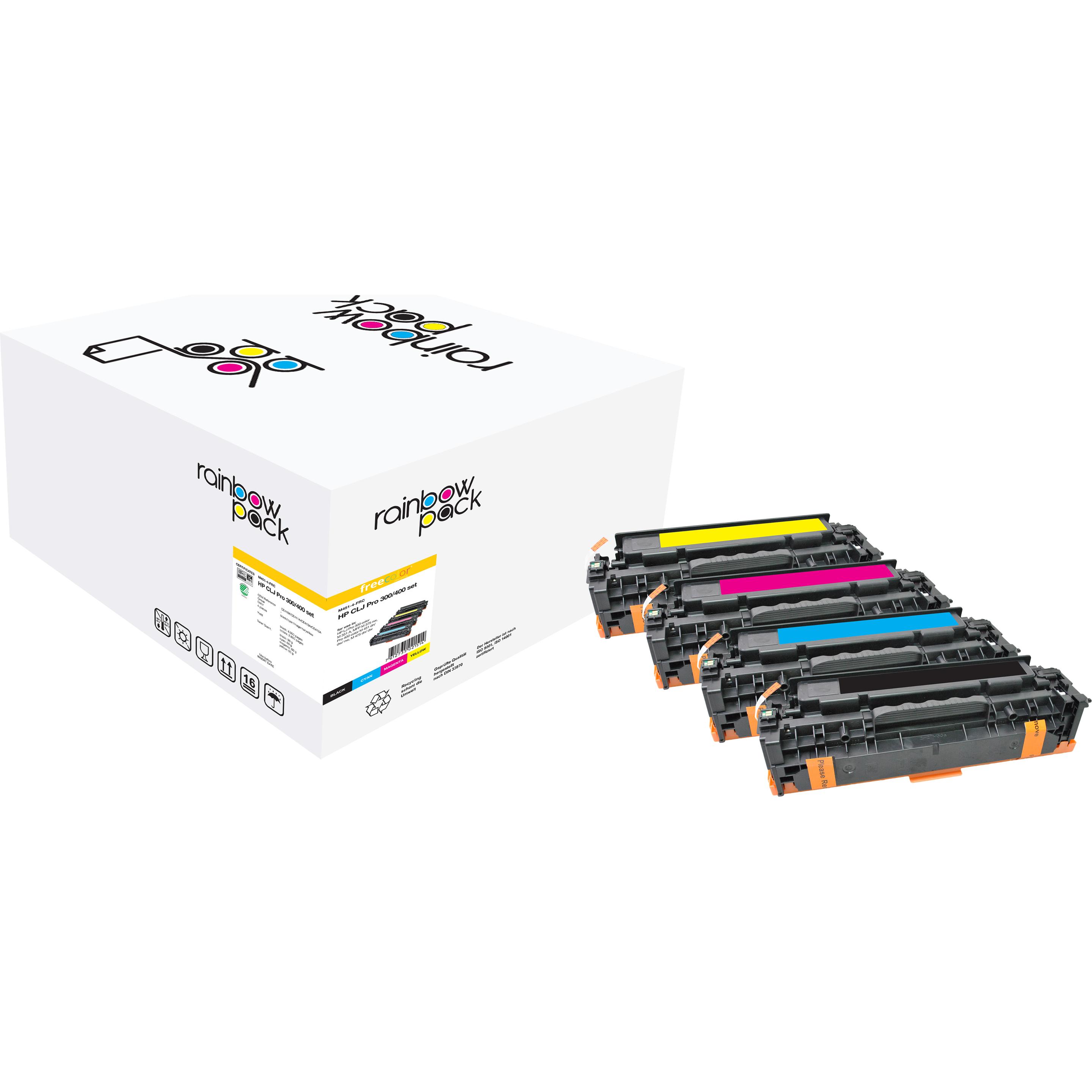Freecolor, Toner, M451-4-FRC (M, BK, C, Y)