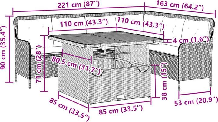 Produktbild vidaXL Lawrence