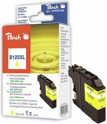 Produktbild Peach Tintenpatrone XL, kompatibel zu LC-125XL (Y)
