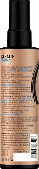 Produktbild Syoss Föhnschutz Keratin Volume (200 ml)