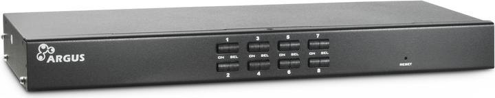 Intertech 8-Port KVM-Switch, USB/PS2, VGA, Hz, -12V