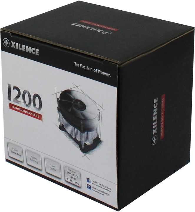 Image du produit Xilence LGA 1150/1151/1155/1156 2200 ± 10% RPM 40,9 CFM (70 mm)