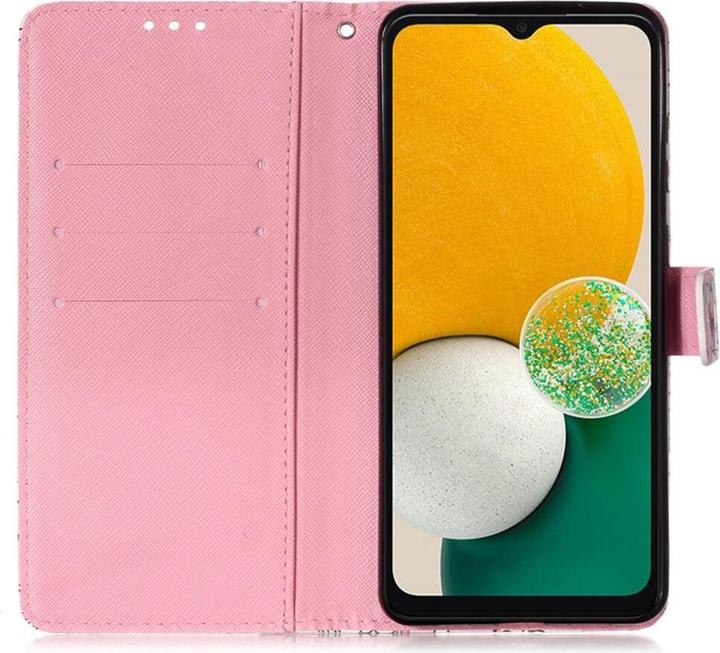 Actual product image Cover-Discount Galaxy A34 - Case glitter effect butterflies pink (Samsung Galaxy A34 5G)