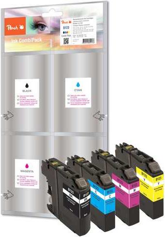 Produktbild Peach Spar Tintenpatronen, kompatibel zu LC-123 (BK, C, M, Y)