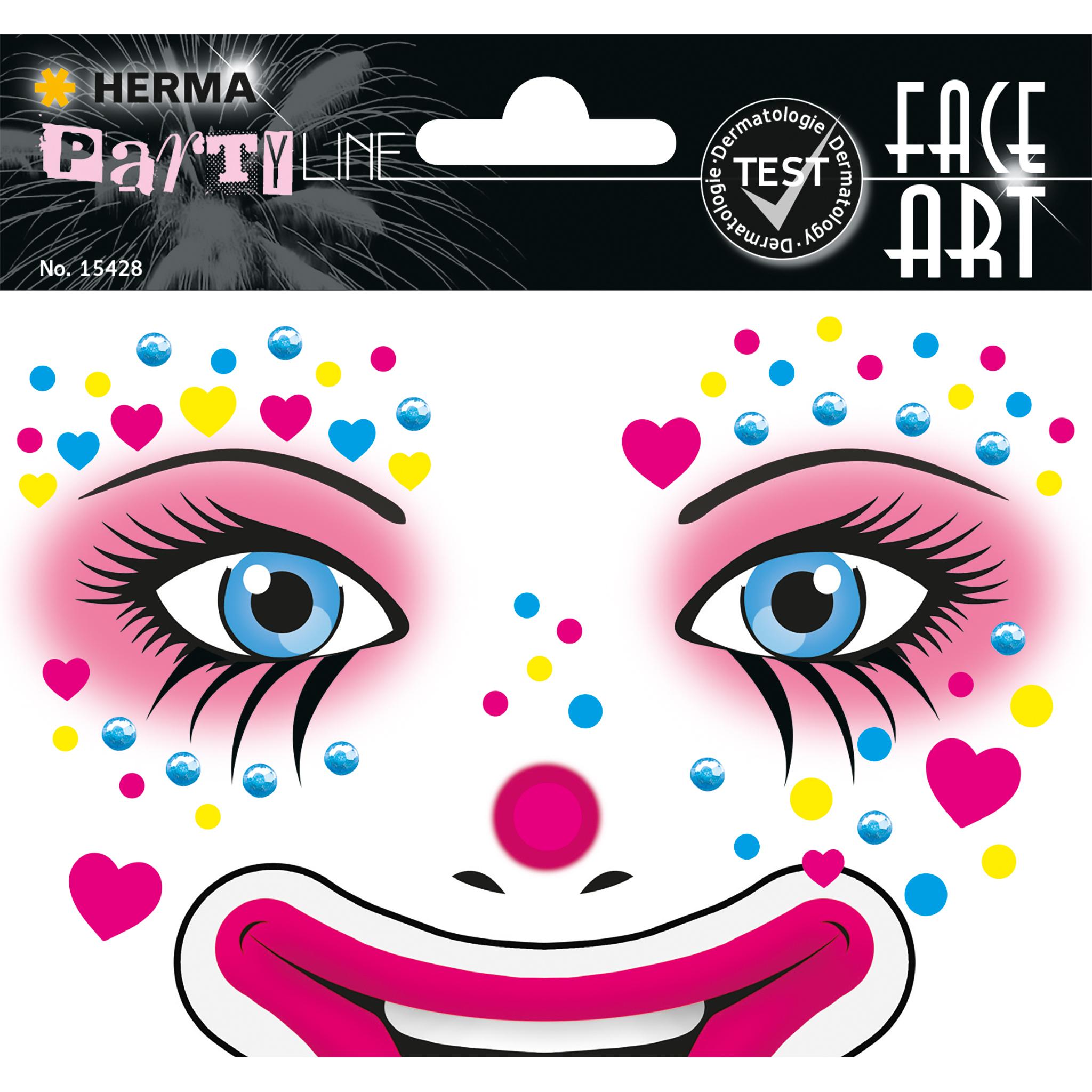 Herma, Sticker, Face Art Sticker Clown Annie