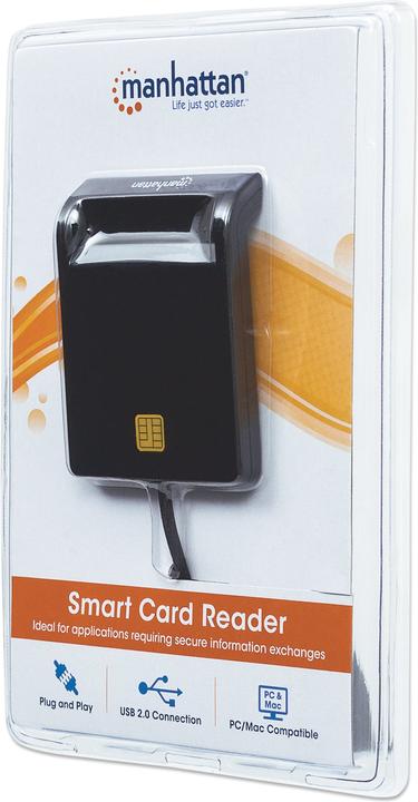 Produktbild Manhattan USB-A-Stecker, Chipkartenleser, extern (USB 2.0)