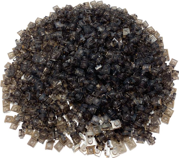 Productafbeelding LEGO 1x1 plaatjes transparant zwart - 500 stuks - Trans plaat 3024 (3024, LEGO Accessoires)