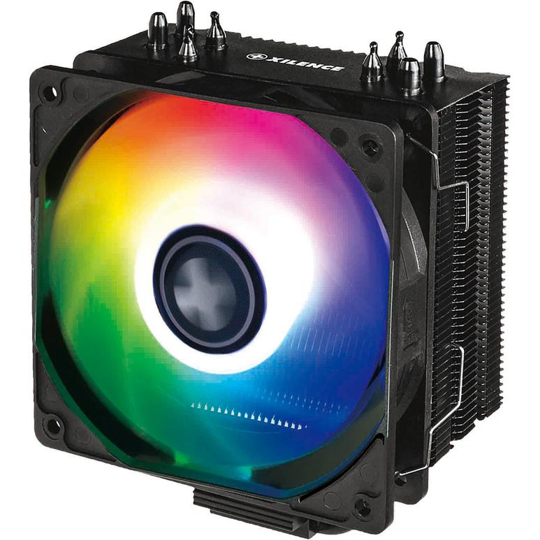 Xilence 500-1500 U/min, 4-pin, ARGB LED (154 mm), CPU Kühler, Schwarz