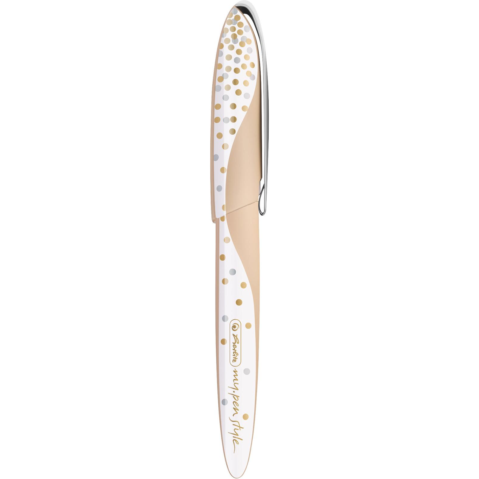 Herlitz, Schreibstifte, Füllhalter my.pen style Pure Glam lose Ware (Weiss, Gold, 1 x)