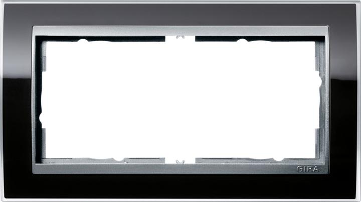 Actual product image Gira Cover frame 2f o.M. intermediate r. F Alu 1002736