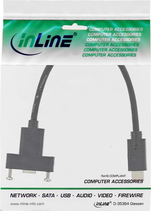 Produktbild InLine USB C – USB C (0.20 m, USB 3.2 Gen 2)