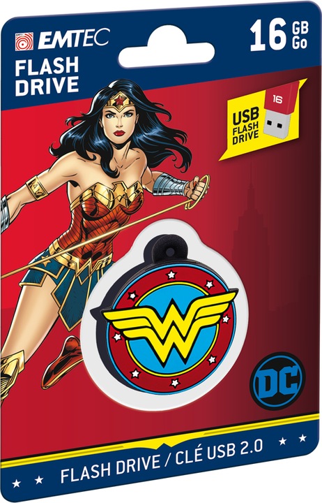 DC Comics Collector Wonderwoman (16 GB, USB 2.0, USB-A)