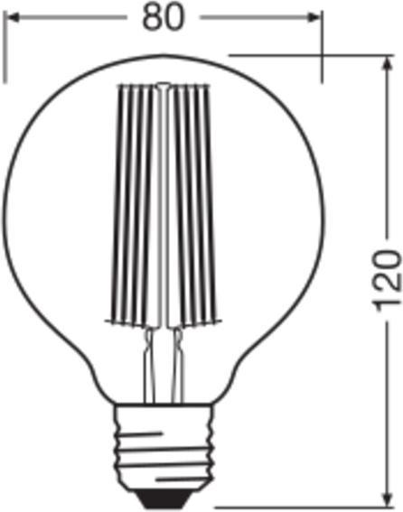 Produktbild Ledvance LED-Vintage-Lampe (E27, 470 lm, 4 x)