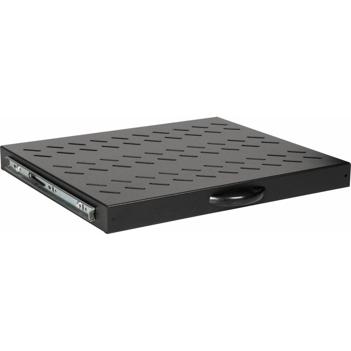 Thumbnail - equip Fachboden variabel für Serverschränke, 1U sw, Serverschrank Zubehör, Schwarz