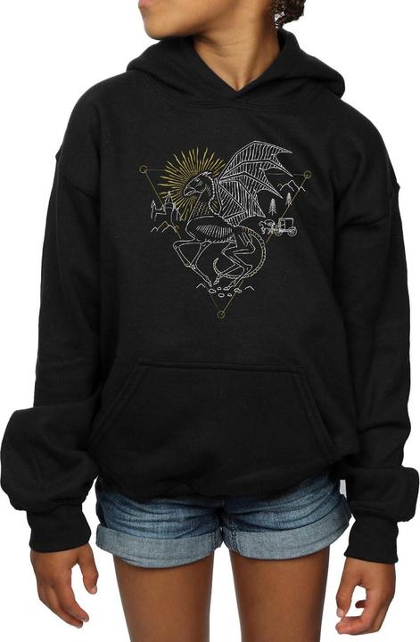 Produktbild Thestral Line Art Kapuzenpullover Mädchen (128)