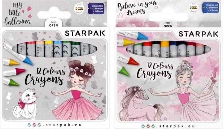 Image du produit Starpak Crayons de cire 12 couleurs Ballerina (12x)