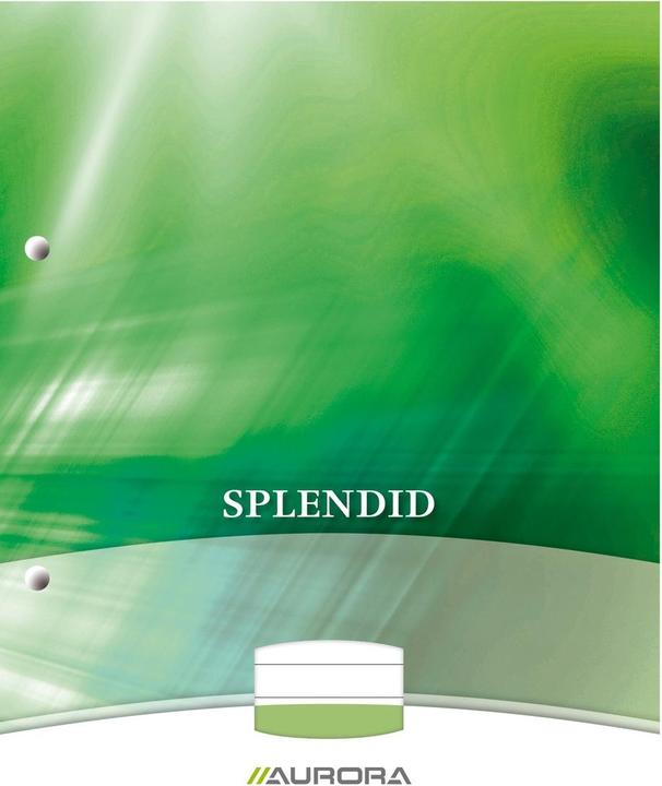 Actual product image Notebook AURORA Splendid Glued DIN A4 Lined Paper Assorted Colours (210 x 297 mm, Lined)