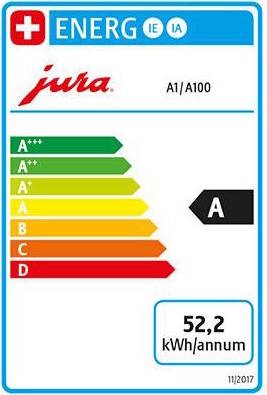 Energie-Label Jura A1 Piano White