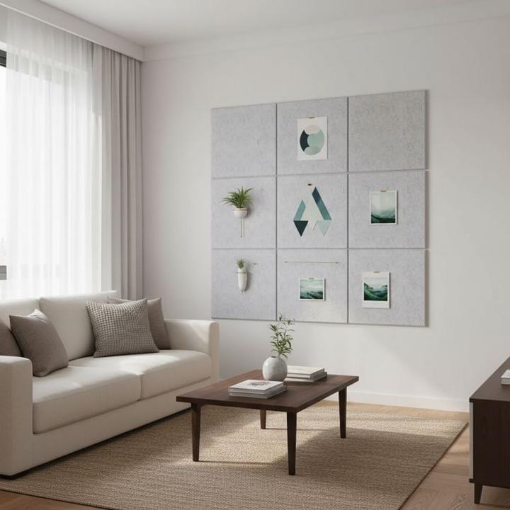 Produktbild Relaxdays 12x Filzpinnwand (Pinnwand, 30 x 30 cm)