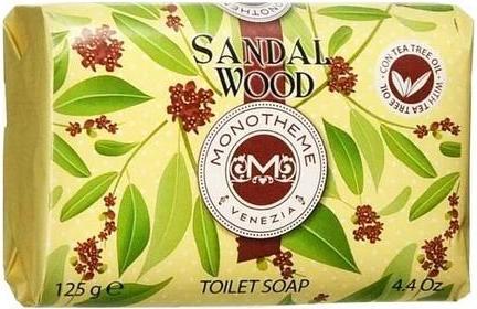 Actual product image Monotheme Venezia Sandal Wood Toilet Soap 125g (Hard soap)