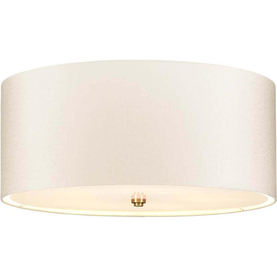 Elstead Lighting, Wandleuchte + Deckenleuchte, Fletcher Deckenleuchte E27 5-fach 26cm Gealtertes Messing Elfenbein (E27)