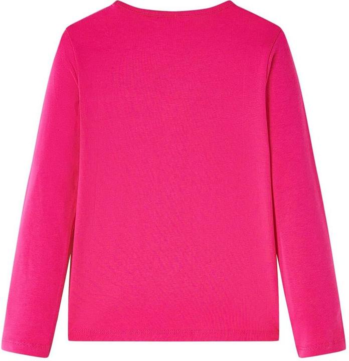 Produktbild vidaXL Kinder-Langarmshirt Knallrosa 128,Material: 95 % Baumwolle (128)