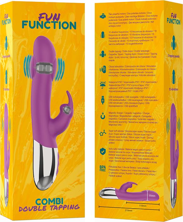 Immagine prodotto Fun Function Vibratore Rabbit "Combi Double Tapping