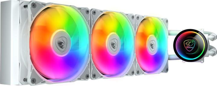 Actual product image Cougar Kit Watercooling AIO Poseidon Elite RGB - 360mm (Blanc)