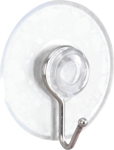 Produktbild Wenko Saughaken Nickel transparent