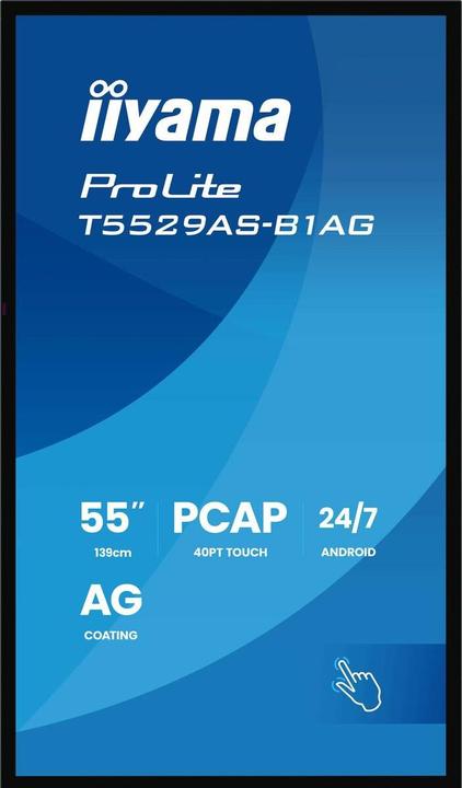 Image du produit iiyama LFD ProLite T5529AS-B1AG (3840 x 2160 pixels, 54.60")