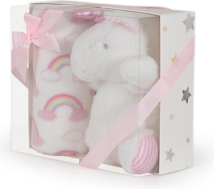 Actual product image Cangaroo Baby Blanket 90 x 75 cm Plush Animal (90 x 75 cm)