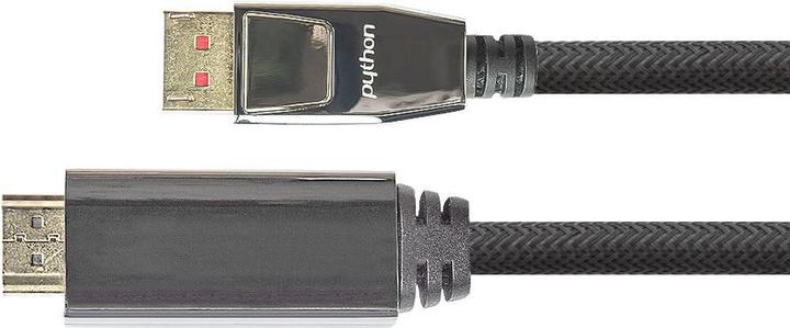 Produktbild Python GC M0217 DisplayPort 1.4 auf HDMI 2.0 A Stecker, 2 m, schwarz (2 m)
