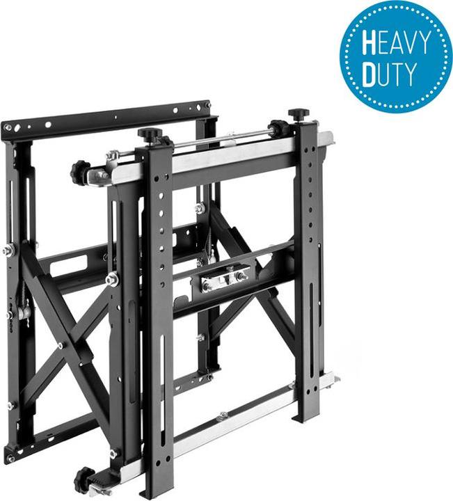 Productafbeelding Hagor VWH-4 video muurbeugel pop out voor beeldschermen 140-190cm 55-75 inch fijn af te stellen diepte (Muur, 75 kg, 55" - 75")