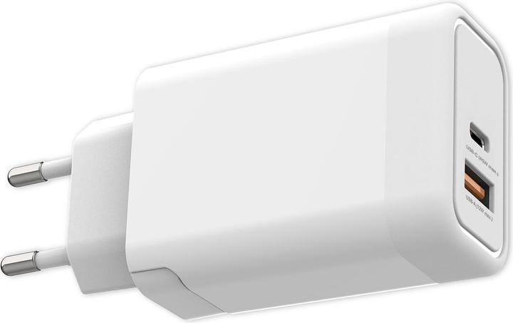 Produktbild 4smarts USB-Wandladegerät VoltPlug PD+QC 45W GaN Weiss (45 W, 2 Ports)