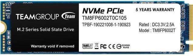 Actual product image Team Group MP33 (2000 GB, M.2 2280)