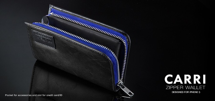 Immagine prodotto more. Portafoglio Carri Zipper (Apple iPhone 5s, Apple iPhone 5)