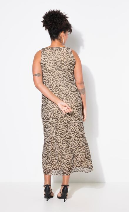 Produktbild Miamoda Mesh-Maxikleid, A-Linie, Leo, 3D-Blüten (58)