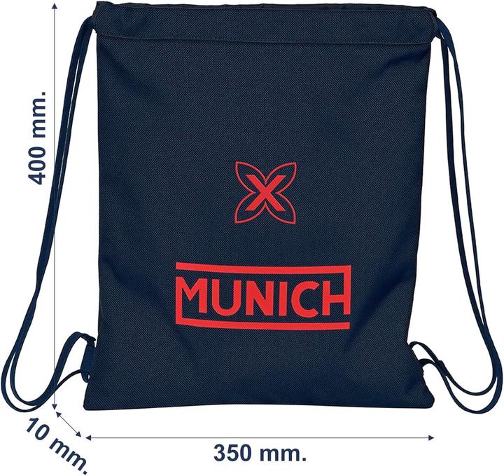 Actual product image Safta Munich Flash Sport Bag, Adjustable Shoulder Strap, Removable Bottom, Trolley-Compatible Backpack
