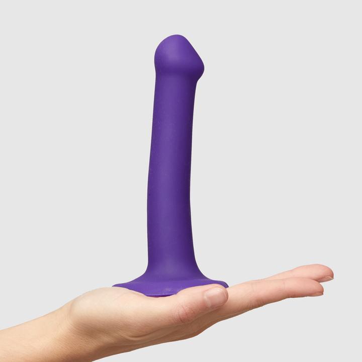 Actual product image Strap-on-me Semi-Realistic Dual Density Bendable Dildo Purple S