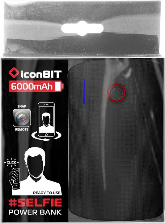 Actual product image iconBit Powerbank FTB6000SF Selfie Remote Trigger TÜV (6000 mAh, 22.20 Wh)