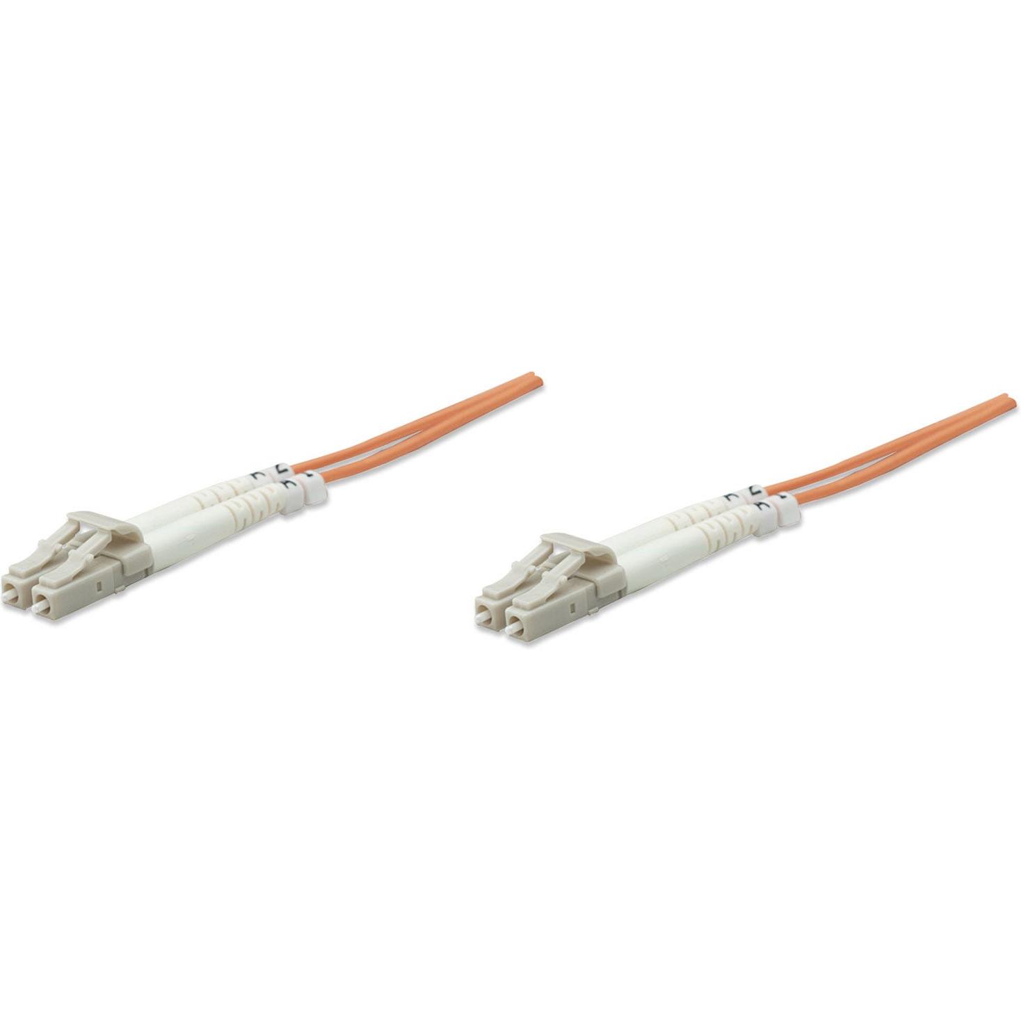 Intellinet LWL Anschlusskabel LC/LC Multimode OM2 (CAT6, 5 m), Netzwerkkabel