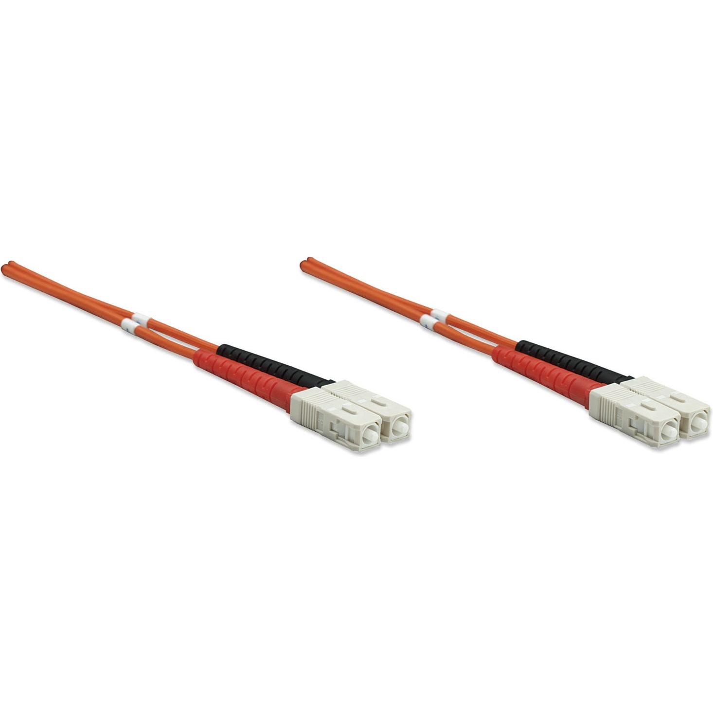 Thumbnail - Intellinet LWL Anschlusskabel SC/SC Multimode OM2 (CAT6, 1 m), Netzwerkkabel