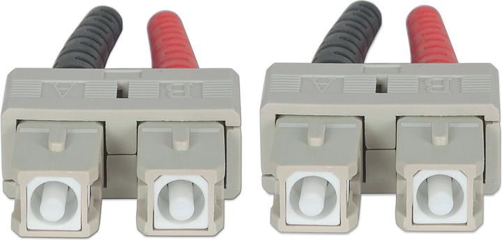 Produktbild Intellinet LWL Anschlusskabel SC/SC Multimode OM3 aqua (CAT6, 5 m)