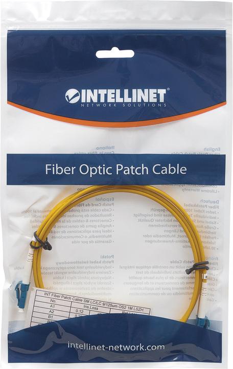 Produktbild Intellinet LWL Anschlusskabel LC/LC Singlemode OS2 (CAT6, 1 m)