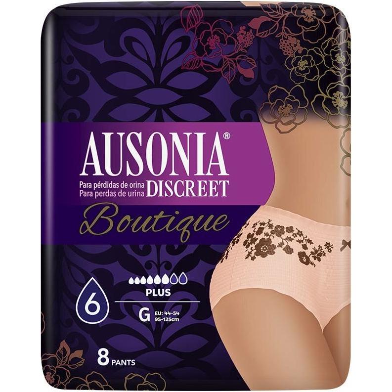 Ausonia, Inkontinenzhygiene, Diskrete Boutique Braguitas Hosen 8 Einheiten (8 x)